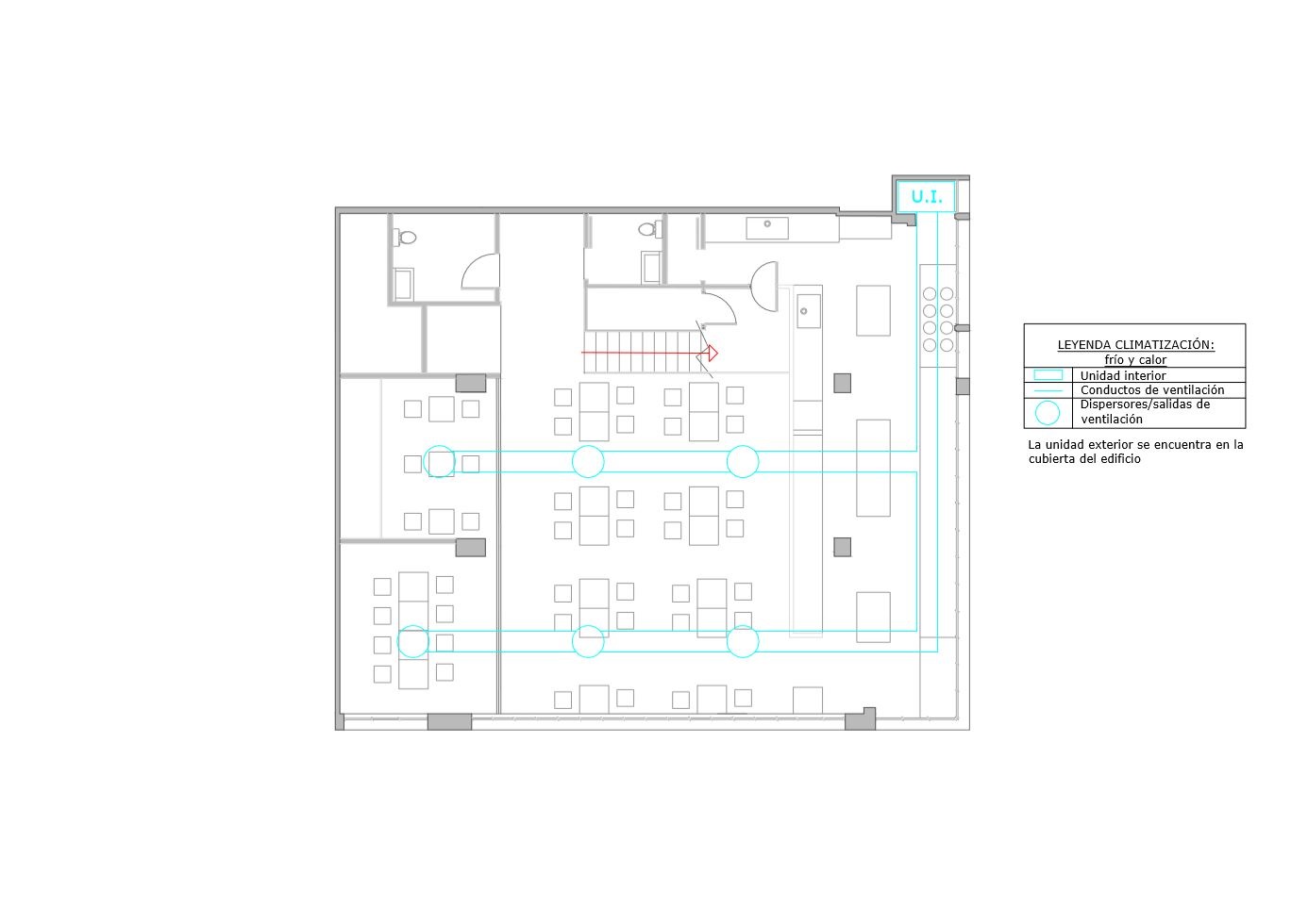 Planta de climatización de la planta -1